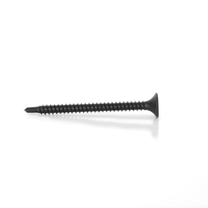 Tornillo para paneles de yeso PDC Modelo 9 de acero al carbono Clase 8.8, rosca métrica/pulgada estándar, punta de taladro, autorroscante, cabeza de campana, negro/gris - Product Image 6