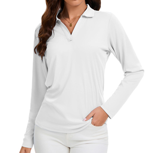 Camiseta Polo de Manga Larga para Mujer de Alta Calidad, Transpirable, Ligera, para Uso Diario, Deportivo, Uniforme, Ropa Deportiva - Product Image 5