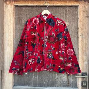 Veste kimono en velours à imprimé floral, d'inspiration bohème, robe de spa - Product Image 4