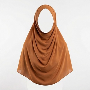 Hiyab de Chifón de Color Sólido para Mujer, Transpirable, para Uso Diario, Pañuelo Étnico de Oriente Medio - Product Image 1