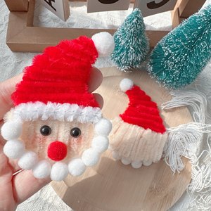 Ciondolo a Forma di Ghirlanda Natalizia all'Uncinetto, Decorazione Mini Fatta a Mano, Regalo Carino - Product Image 4