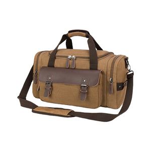 Bolsa de lona de viaje grande con estampado personalizado, moda de cuero genuino, para acampar al aire libre, llevar durante la noche, bolsas de ropa con cremallera - Product Image 2