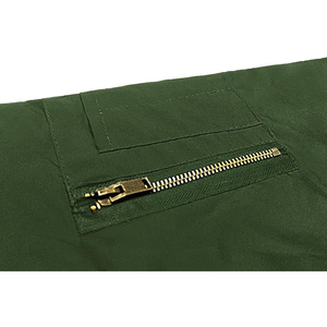 Blouson bomber en toile streetwear de haute qualité personnalisé pour homme, respirant et écologique, pour l'automne et l'hiver - Product Image 3
