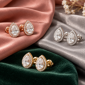 Pendientes de Diamantes Cultivados en Laboratorio con Corte de Pera en Oro de 14 Quilates de Lujo, 2 Quilates, Certificados por IGI, Joyería Moderna para Mujer |   Joyería Fina al por Mayor - Product Image 4