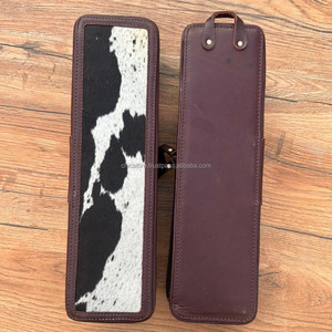 Top vente à la main 100% cuir de vachette résistant à la chaleur fer à friser étui femmes occidentales parfait organisateur de voyage pour les outils de cheveux - Product Image 4