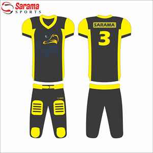 Tenue de sport en sergé pour homme, uniforme de Football américain avec Logo personnalisé - Product Image 5