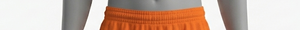 Men's Orange Mesh Polyester Shorts Elastic Waist Regular Fit Breathable Quick Dry Solid Color Summer Soccer Athletic Wear - Product Image 4