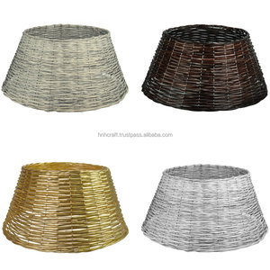 Jupe d'arbre de Noël rustique tissée à la main en gros collier OEM vente en gros arbre jupe couverture panier pour la décoration de la maison au Vietnam - Product Image 4