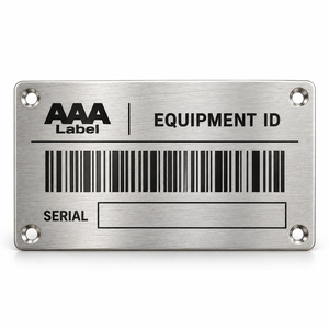 Plaque d'identification d'équipement en acier inoxydable avec numéro de série gravé sur mesure, fabricant OEM - Product Image 2