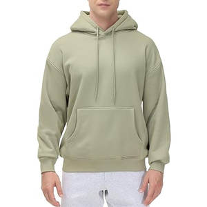 เสื้อฮู้ดดี้สีเขียวเซจสำหรับผู้ชายแบบสั่งทำพิเศษสำหรับฤดูหนาว |   เสื้อพูลโอเวอร์ผ้าฟลีซขนาดใหญ่พิเศษ |   เสื้อสเวตเชิ้ตผ้าฝ้ายหนา 100% กันน้ำ ขายส่ง สไตล์ลำลอง - Product Image 2