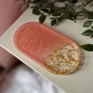 Bandeja de Servir Decorativa Ovalada Hecha a Mano de Resina, Rectangular, Ecológica, Apta para Lavavajillas, Decoración para Bodas y Hogar, Precio al por Mayor - Product Image 4