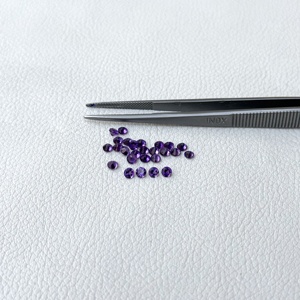 Piedra de corte brillante redonda de amatista Africana Natural de 3,5mm, piedra preciosa suelta púrpura de alta calidad, joyería de lujo del fabricante - Product Image 2