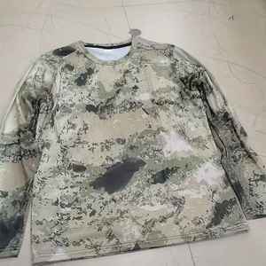 Custom <b>Animal</b> Camo Hunting Shirt for Men Summer Breathable <b>Canvas</b> Embossed Printed Short Sleeve Outdoor Hunting - Product Image 5
