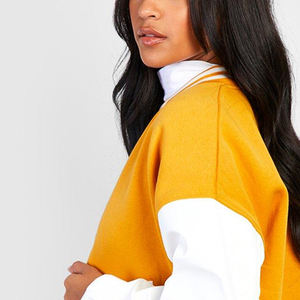 Fabricant OEM – Blouson Bomber Court en Cuir Brodé Chenille avec Logo Personnalisé pour Femme – Style Streetwear et Universitaire - Product Image 5