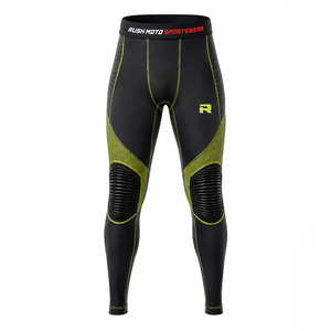 Legging de protection pour motards avec tissu extensible flexible, soutien par compression, respirant, en vente - Product Image 6