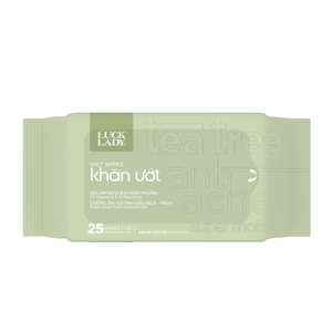Lingettes d'hygiène intime OEM Luck Lady, 25 lingettes, parfum naturel, tissu non tissé, doux et confortable, soin de la peau féminine - Product Image 6