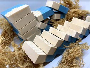 Handmade, Luxurious, Eco-friendly Sea Moss <b>Soap</b> From Vietnam That Is Safe for Hands and Body Blue Lotus - Product Image 3