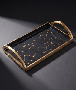 Plateau de service rectangulaire en émail, motif constellations, en métal, pour table basse, hôtel, restaurant, ensemble de salle à manger - Vente en gros - Product Image 4