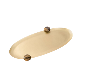 Plateau de service à café en métal sur mesure, plateaux de service en métal finition or classique sur mesure, grand plateau décoratif très vendu - Product Image 3