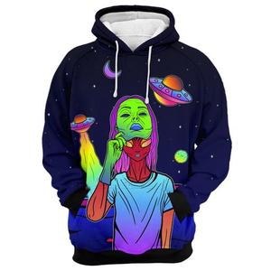 Sweat à capuche tricoté pour homme avec imprimé chat de dessin animé coloré, style streetwear automne, impression par sublimation - Product Image 6