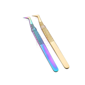 Juego de Pinzas para Pestañas de Acero Inoxidable, Puntas Puntiagudas de Precisión, Agarre Suave Multicolor para Extensión de Pestañas - Product Image 4