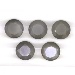Pierres précieuses en vrac de 3 mm en pierre de lune grise naturelle, taillées rondes à facettes, polies à la main, pour bijoux, produits artisanaux tendance - Product Image 3