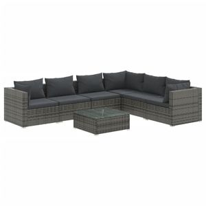 Ensemble de salon de jardin gris anthracite - Product Image 2