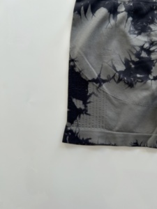 Shorts taille haute pour femme, avec logo personnalisé, pour yoga, entraînement en salle de sport, effet froncé fessier, fitness, OEM ODM, marque privée, vente en gros - Product Image 3