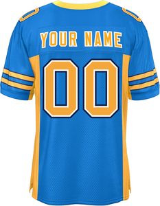 Maillot de football américain pour jeunes en polyester mesh résistant à la décoloration, impression personnalisée du nom et du numéro du joueur, fabrication OEM, vêtements de performance - Product Image 2