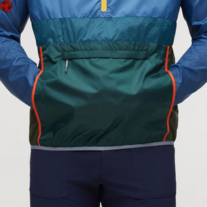 Color Block Windbreaker <b>Jacket</b> Hooded Zip Up Lightweight Outdoor Running <b>Jacket</b> Custom Logo <b>Men</b> Women - Product Image 2