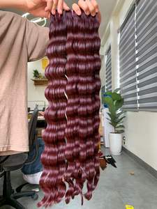 เส้นผมด้านเดียวเป็นลอนคลื่นจากมหาสมุทรไอน้ำไม่พันกันไม่หลุดจากเส้นผมมนุษย์เวียดนาม - Product Image 5