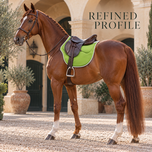 Almohadilla Transpirable para Silla de Montar con Superficie de Malla y Perfil Elevado |   Almohadilla de equitación con parte superior recortada y espalda en capas, con ribete. - Product Image 4