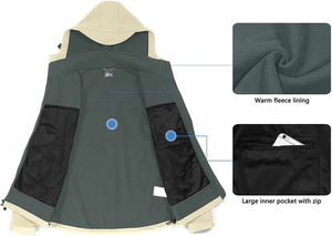 Veste softshell pour homme avec tissu extensible et doublure thermique, idéale pour les vestes masculines - Product Image 3