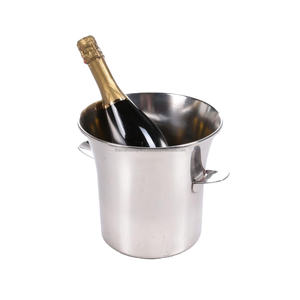 Custom Logo Accepted Exclusive Quality Stainless Steel Ice <b>Bucket</b> and Wine Cooler Pot <b>Champagne</b> Cooling Stand for Parties - Product Image 5