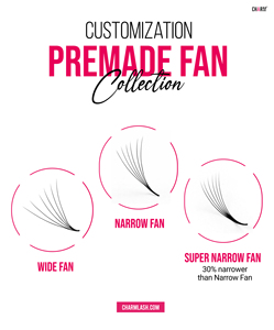 CharmLash <b>lashes</b> vendor wholesale <b>premade</b> <b>fans</b> <b>lash</b> extension supplies effortlessly volume ultra-speed symmetrical comfortable - Product Image 3