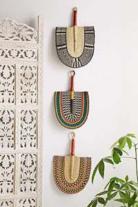 2026 New Colorful Woven Seagrass Fans <b>Wall</b> <b>Decor</b> for Home Decoration Birthday Party Wedding <b>Decor</b> Made in Vietnam - Product Image 6