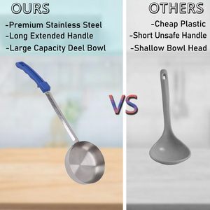 Wholesaler 8oz Restaurant and Kitchen <b>Measuring</b> Serving Ladle Stainless Steel Portion Control Serving <b>Spoons</b> For Serving Cooking - Product Image 6