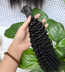 Remy Bulk Indian <b>Human</b> <b>Hair</b> Long <b>Black</b> Deep Curly Natural Wavy Silk Base 100% Density Customizable Length <b>Wig</b> <b>for</b> <b>Women</b> - Product Image 4