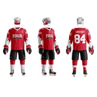 Uniformes de hockey sur glace pour hommes de haute qualité, confortables et respirants avec un design unique, vente chaude d'uniformes de hockey sur glace