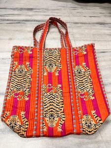 Bolsa de Compras Acolchada de Algodón 100% Hecha a Mano al por Mayor, Bolso de Mano Tradicional de Algodón con Asa para Mujer, Bolso de Algodón Artesanal - Product Image 2