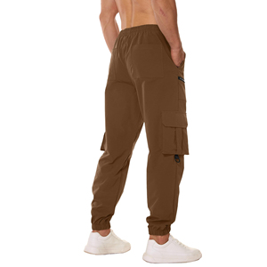 Regular Fit Mens Cargo Jogger Pants Street Style Multi Pocket Fit Bottom <b>Trousers</b> <b>Elastic</b> Cuff Custom Logo Urban Wear Pants - Product Image 2
