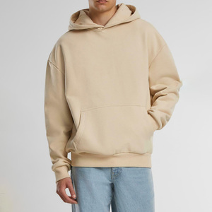 Sweat à capuche surdimensionné de qualité supérieure pour hommes, 100% coton doux, personnalisable avec logo et broderie, commande en gros disponible - Product Image 3