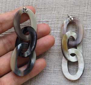 ต่างหูรูปเขาสัตว์ออกแบบเองได้สินค้าใหม่เป็นมิตรต่อสิ่งแวดล้อมทันสมัย - Product Image 2