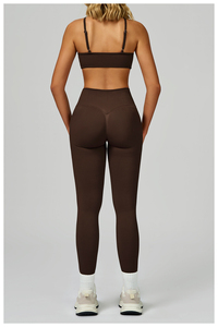 Nuevos Conjuntos de Yoga de 2 Piezas para Mujer, Color Sólido, Ropa Deportiva Transpirable y Ecológica para Gimnasio y Fitness, 2026 - Product Image 6