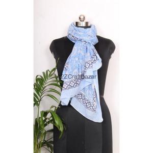 100% Cotton Skin-Friendly Breathable Soft Solid Color Floral Digital Handmade Women's Pareo <b>Sarongs</b> Hijab Beachwear Daily - Product Image 3