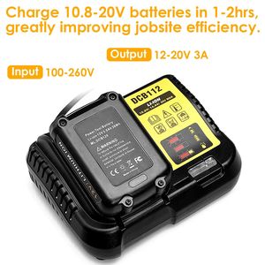 Cargador Rápido de Repuesto para Batería Dewalt de 10.8-20V Compatible con los Modelos DCB107 DCB101 DCB200 DCB205 - Product Image 3