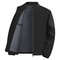 Ventes directes d'usine OEM, veste bomber pour homme en tissu tissé respirant et fin, veste polyvalente à col montant pour hommes d'âge moyen et personnes âgées, idéale pour le sport