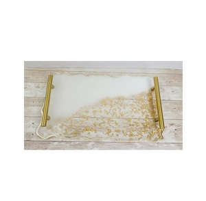 New Product <b>Epoxy</b> Resin Serving Tray for Hotel Restaurant Coffee Tea <b>Table</b> Top Serving Tray Home And Garden <b>Table</b> Storage Tray - Product Image 2