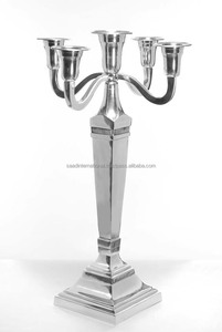 Bougeoir en aluminium personnalisé fait à la main, pilier de bougie Antique enduit de poudre pour la décoration de la maison et du mariage - Product Image 5