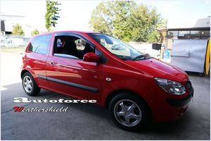 Déflecteurs de fenêtre, pare-pluie, visières de fenêtre pour Hyundai Getz 3 portes - Product Image 4